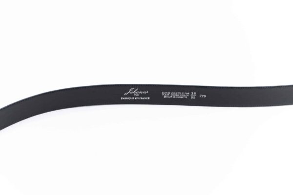 Ceinture cuir de vachette Bordeaux – Image 3