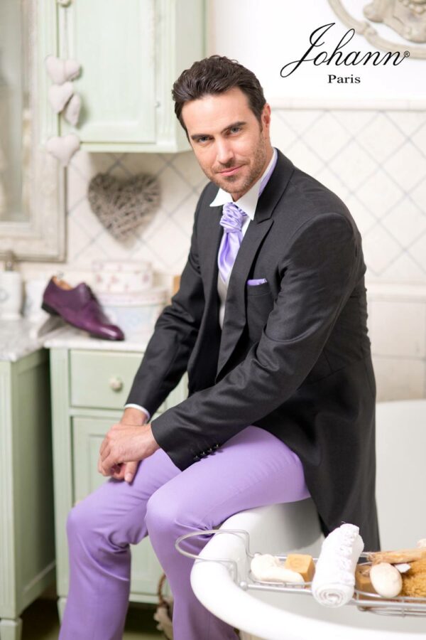 Jaquette (Vente ou Location) et Pantalon Lilas – Image 2