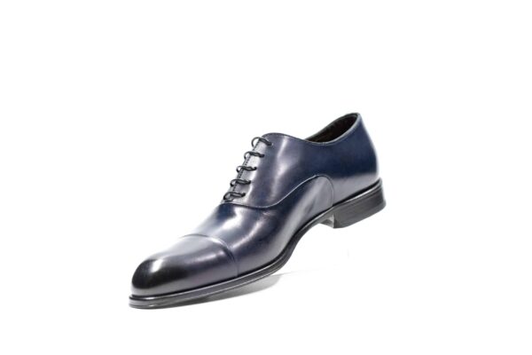 Chaussures Richelieu marine avec couture – Image 4