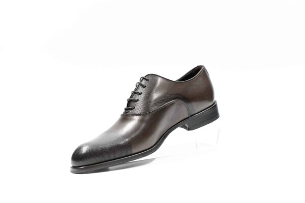 Chaussures Richelieu patine marron damassé – Image 4