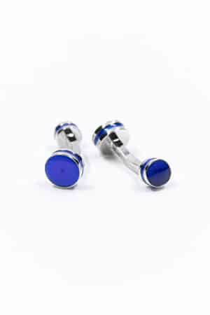 Boutons de manchette Double Bleu