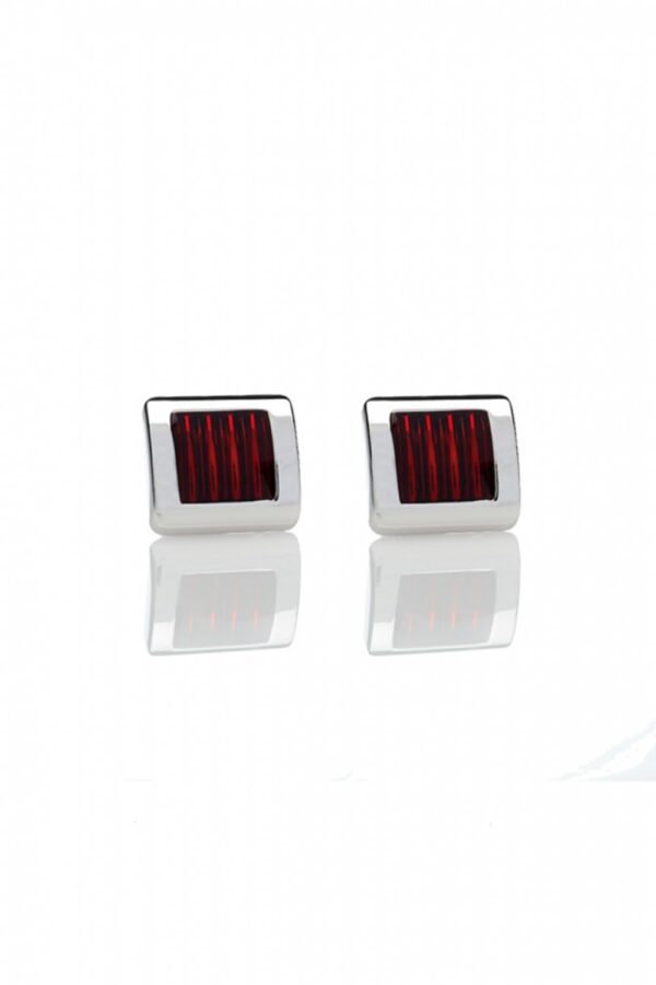 Boutons de manchette Carré Rubis
