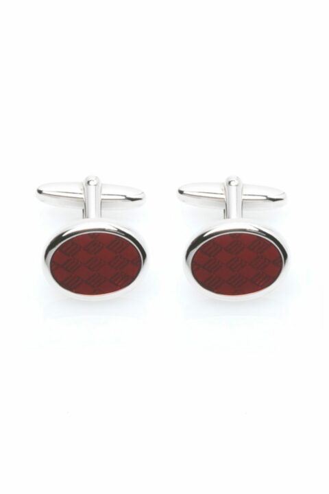 Boutons de manchette Ovale Rubis
