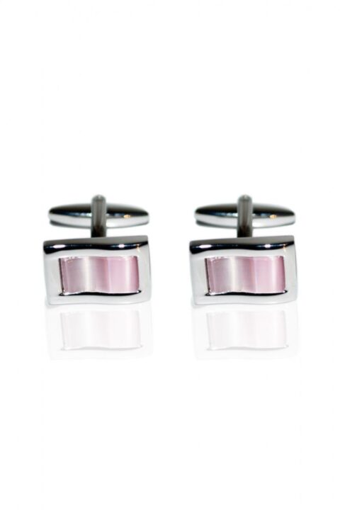 Bouton de manchette vague Rose