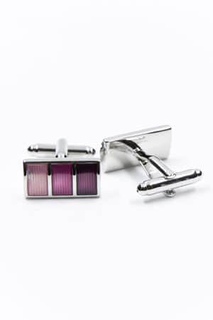 Boutons de manchette Trilogie Rose