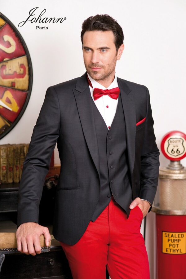 Veste Genova (ouverte courte) et Pantalon rouge et  gilet – Image 2