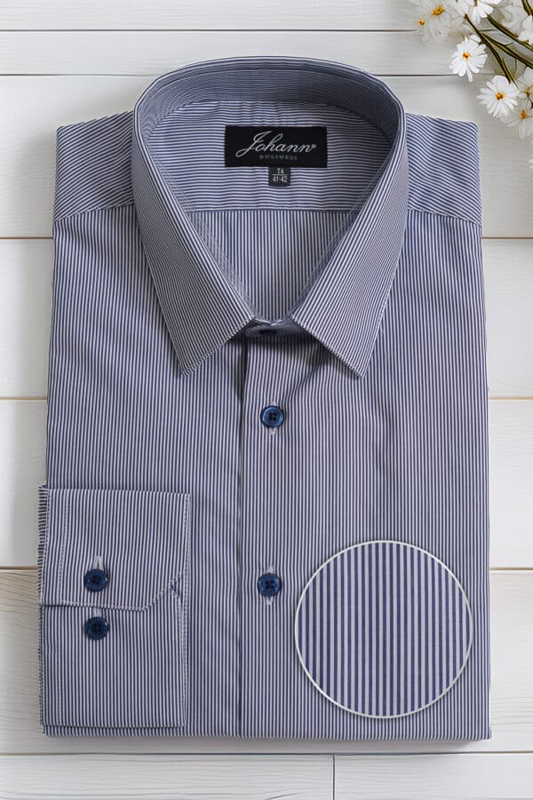 Chemise rayée bleue
