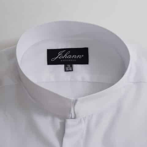 Chemise col inversé blanche