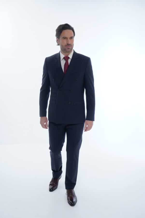 Costume croisé - Bleu marine – Image 4